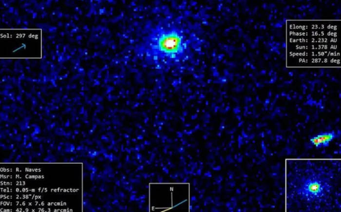 Post-perihelion image of 3I/ATLAS