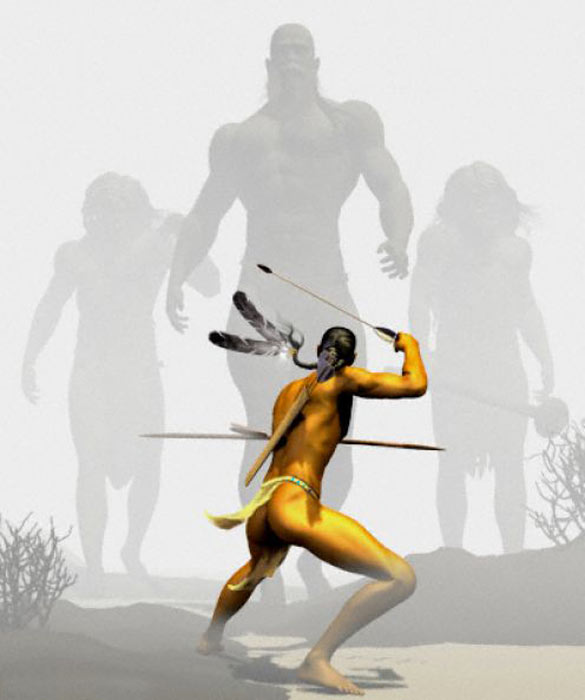 According to Northern Paiute legend, the Si-Te-Cah were red-haired giants. (Biblioteca Pleyades / CC BY-NC-ND 3.0)