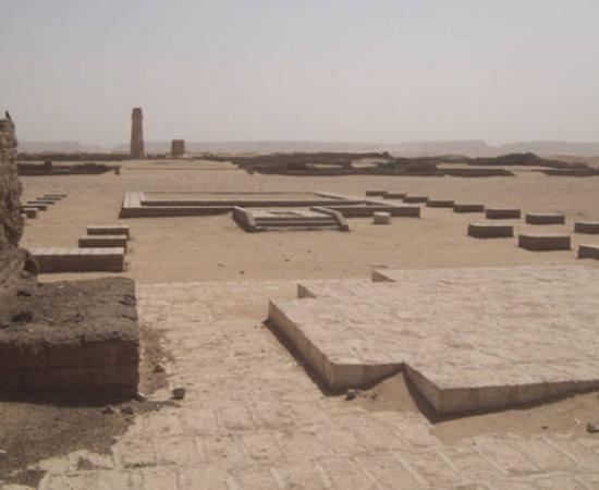 Smaller Aten Temple ruins at Amarna.