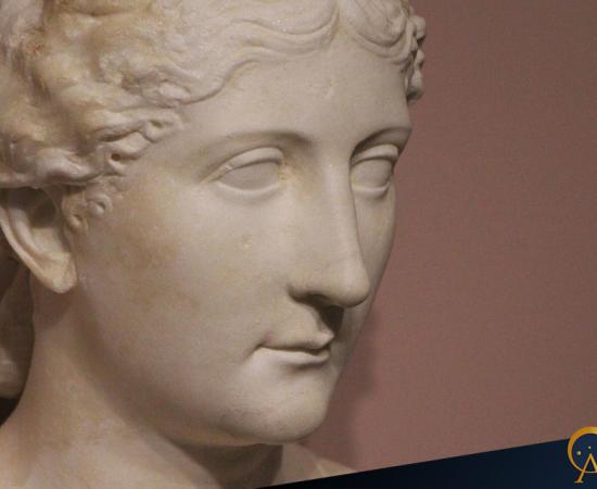 Marble statue of Antonia Minor.