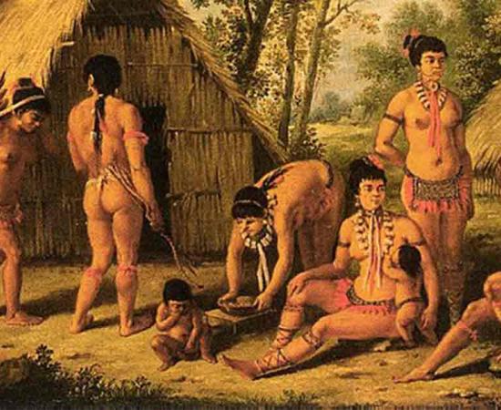 A Family of Carib natives drawn from life, by Agostino Brunias. Source: Public Domain