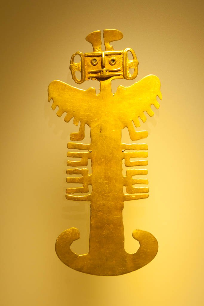 Anthropomorphus pendant- Museum of Gold, Bogota, Colombia