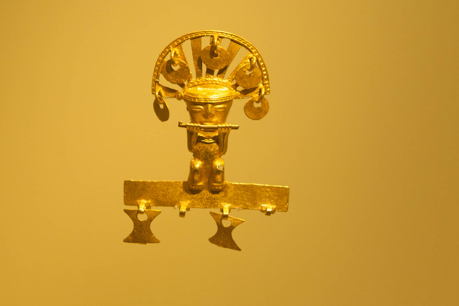 Anthropomorphus pendant- Museum of Gold, Bogota, Colombia