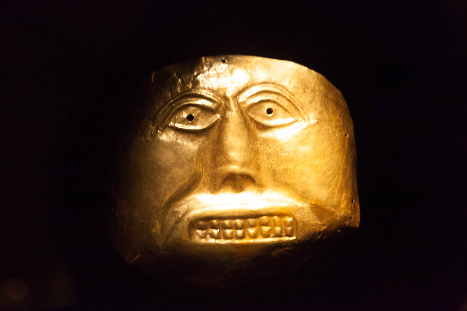 Funerary Mask - Museum of Gold, Bogota, Colombia