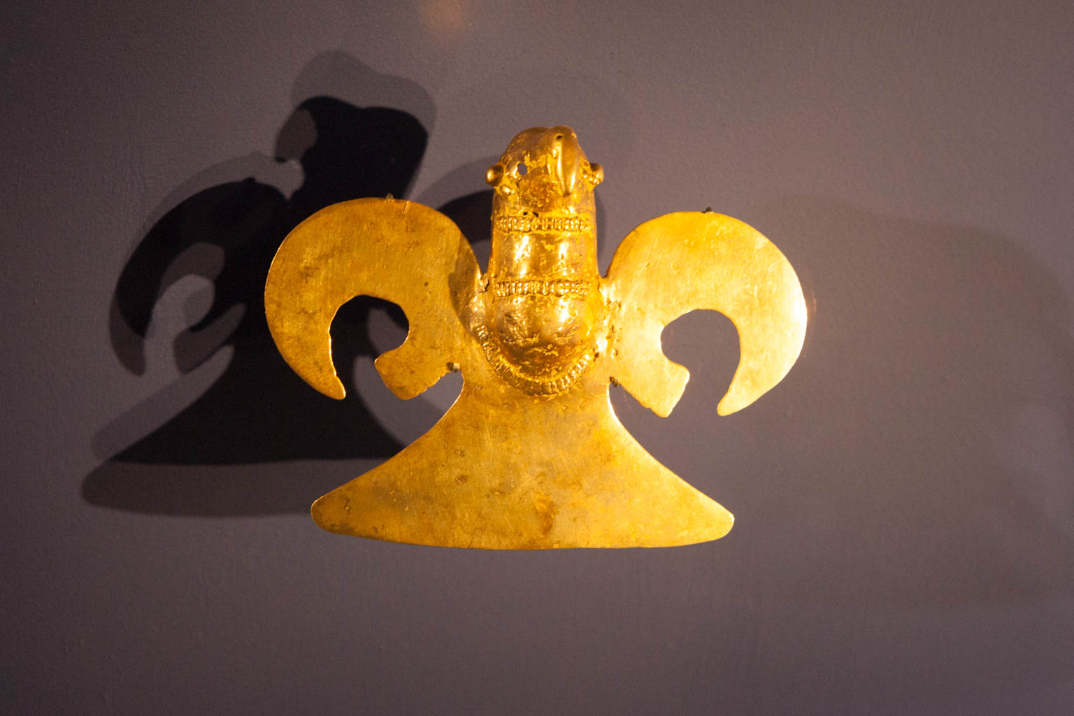 Anthropomorphus figure - Museum of Gold, Bogota, Colombia