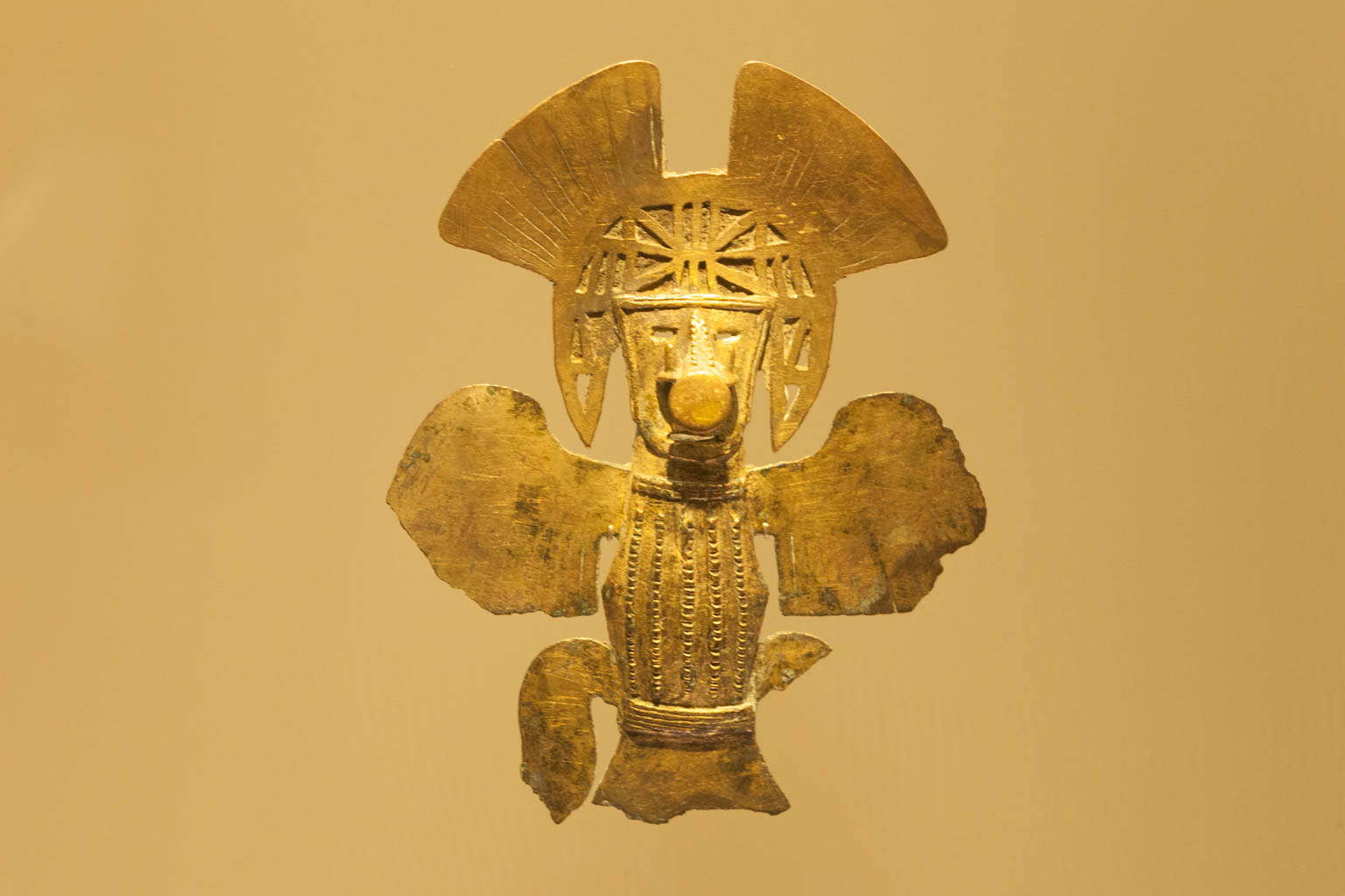 Anthropomorphus figure - Museum of Gold, Bogota, Colombia
