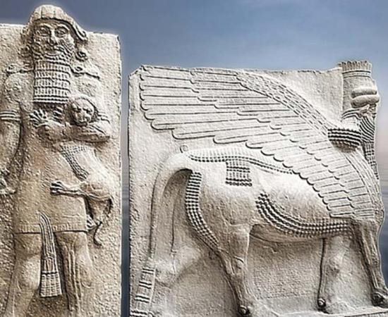 Work using the Statue of Gilgamesh and Lamassu.    Source: CC BY 4.0