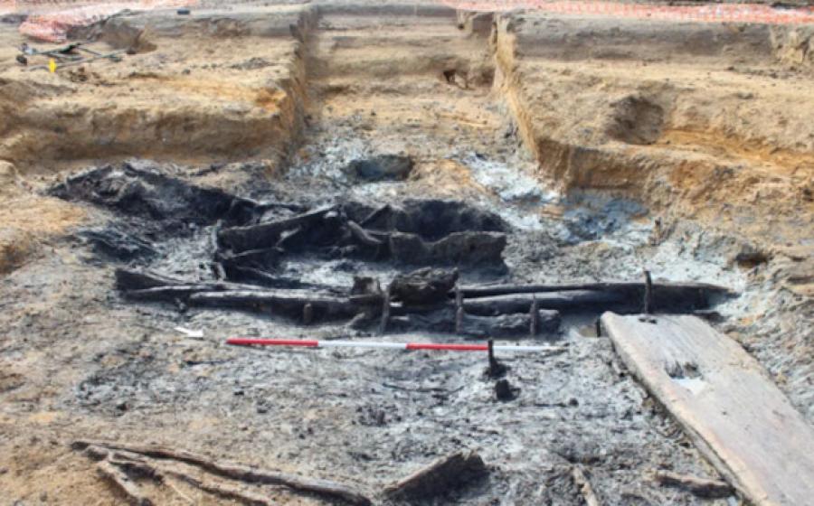 The remains of the 3,500-year-old watering hole were uncovered by archaeologists.