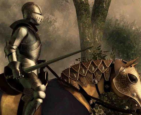 Medieval knight. 