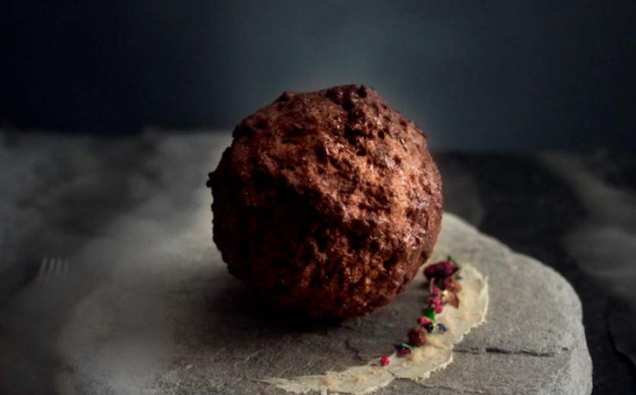An Australian lab-grown meat company has created a so-called mammoth meatball made using mammoth DNA. Source: studioaico/ Wunderman Thompson