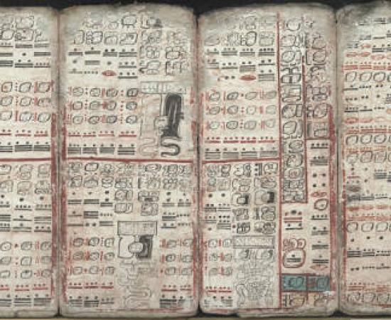 Dresden Codex pages of eclipse predictions.