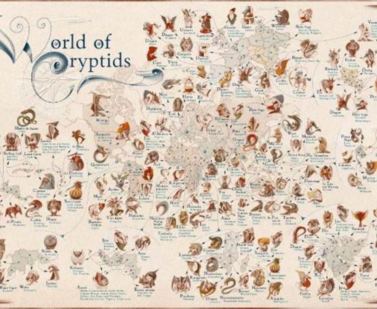 Exquisite Maps Reveal a Worldwide Mythical Creatures List