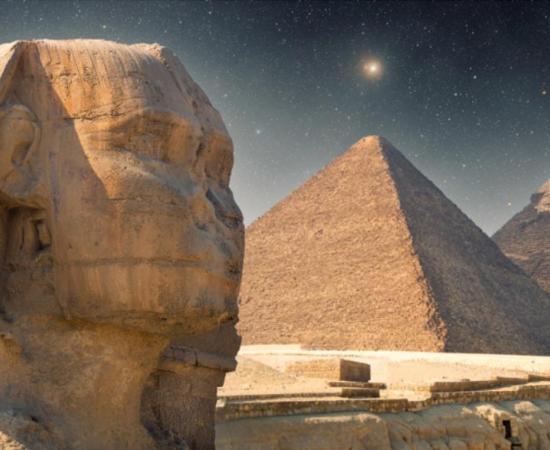 Pole starts used to align the pyramids at Giza.          Source: Aliaksei / Adobe Stock
