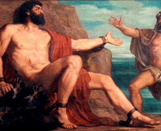 Prometheus and Hercules by Christian Griepenkerl. 