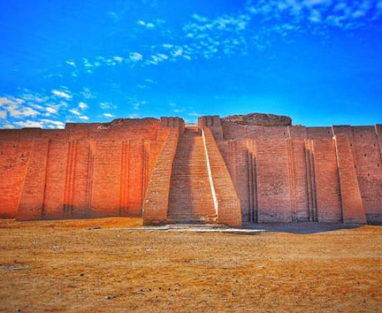 The Ziggurat of Ur in southern Iraq.