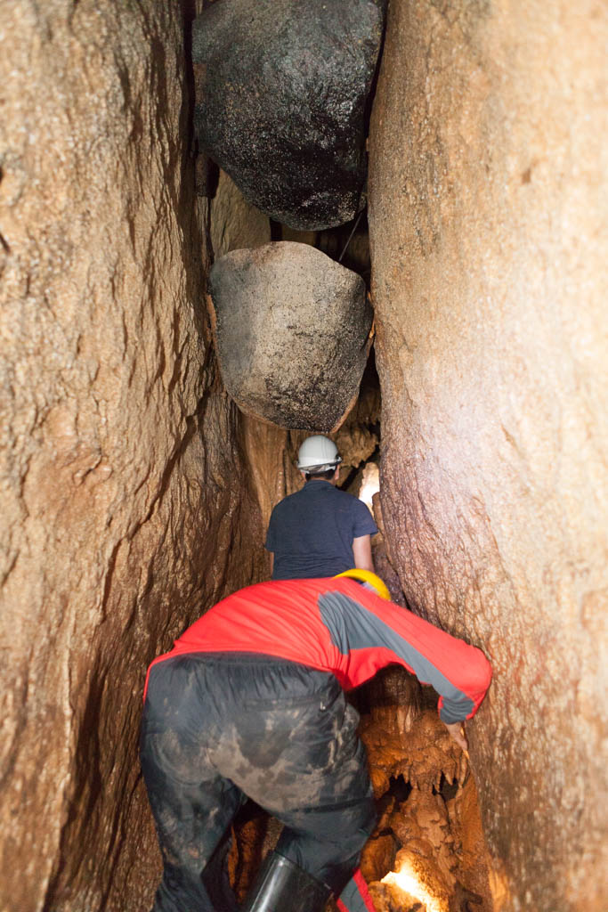 Black Stones hanging in Tayos Cave