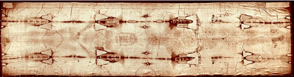 Full-length photograph of the&nbsp;Shroud of Turin